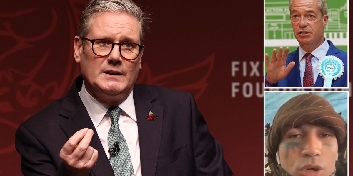 NextImg:Starmer REFUSES to apologise for failure to stop migrant who 'wants to kill Farage' crossing Channel