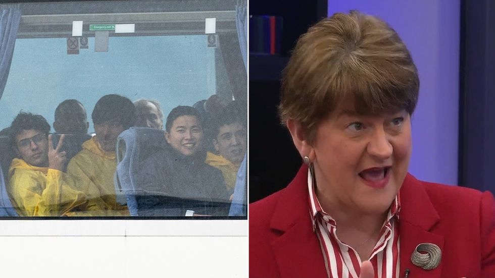 Migrants and Arlene Foster