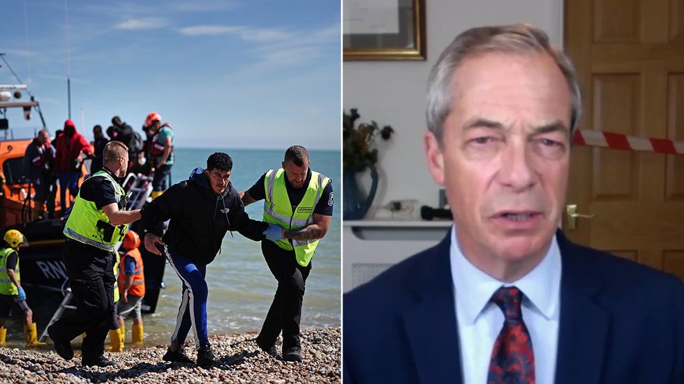 Migrants and Nigel Farage