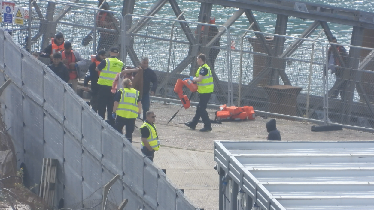 Migrants arrive in Dover