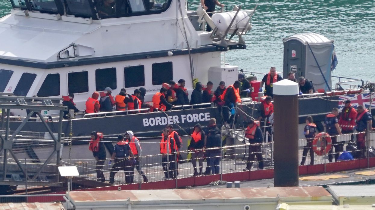 Migrants arriving in Britain