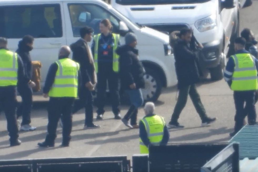 Migrants arriving in Kent