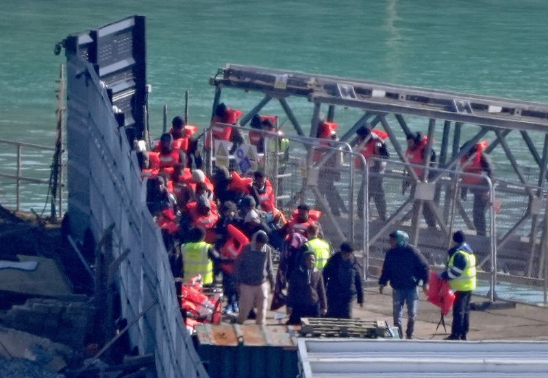 Migrants arriving in Kent