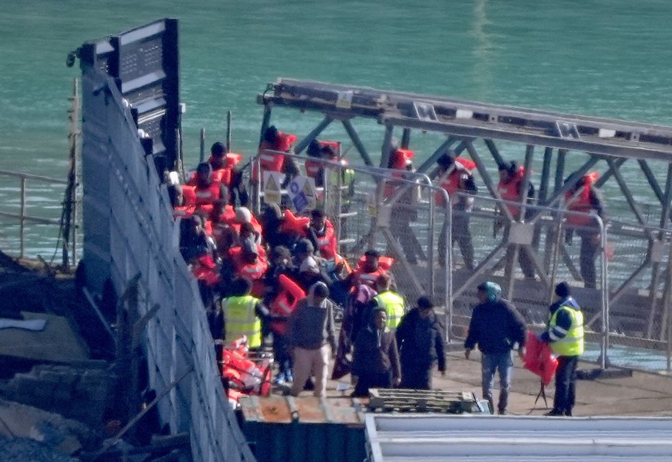Migrants arriving in Kent