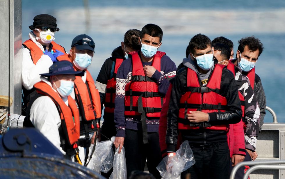 Migrants arriving in the UK from France