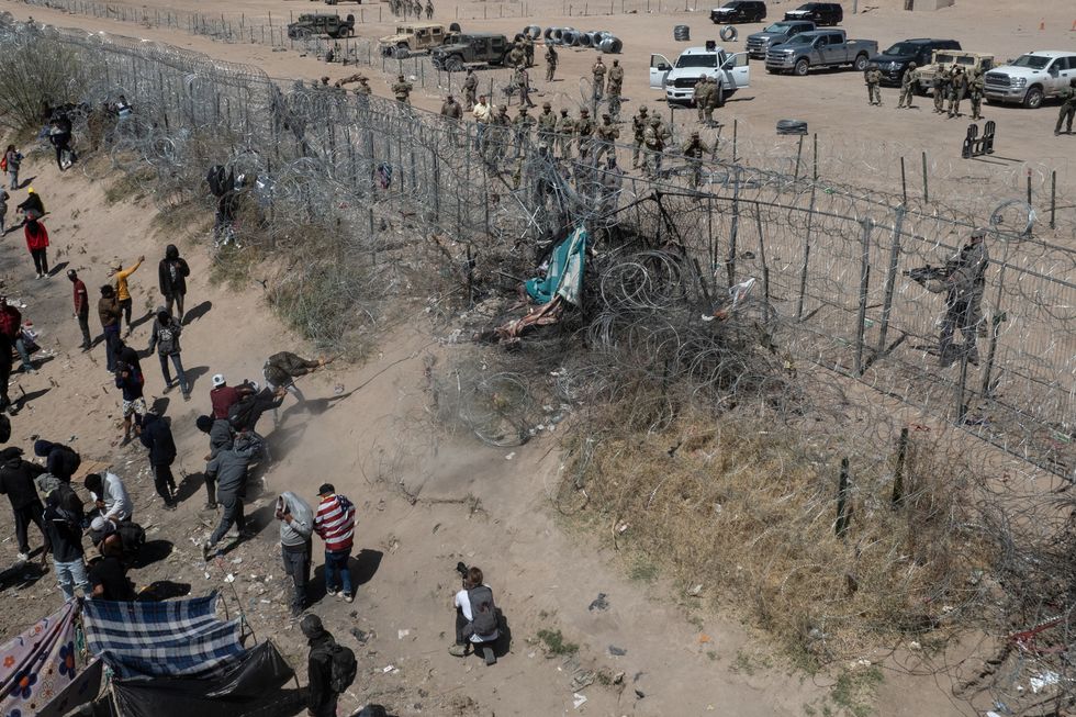 Migrants at the border