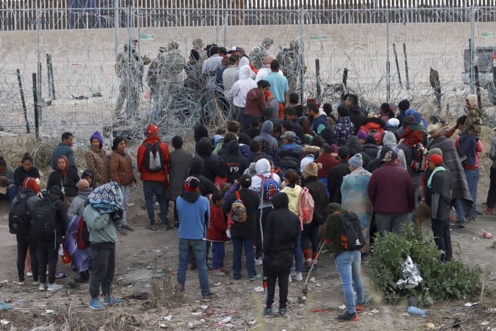 Migrants at the Rio Grande