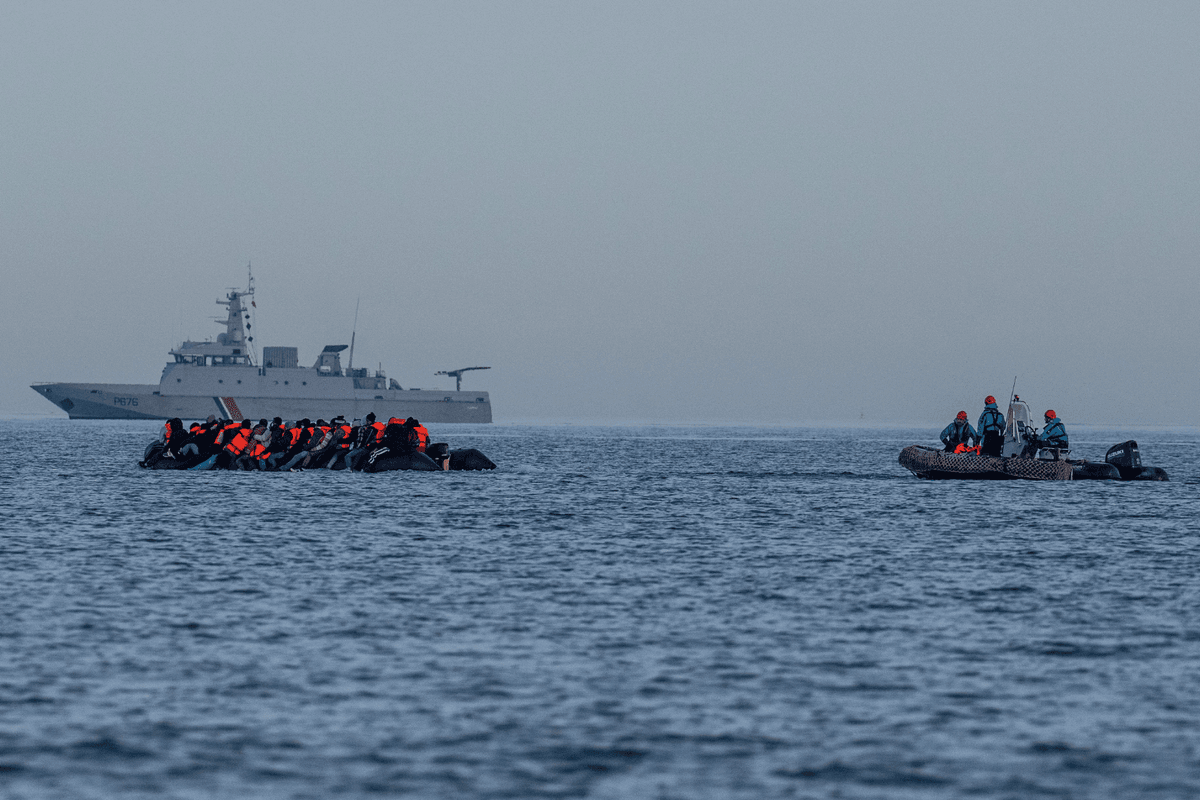 Migrants Attempt Channel Crossing In Small Boats