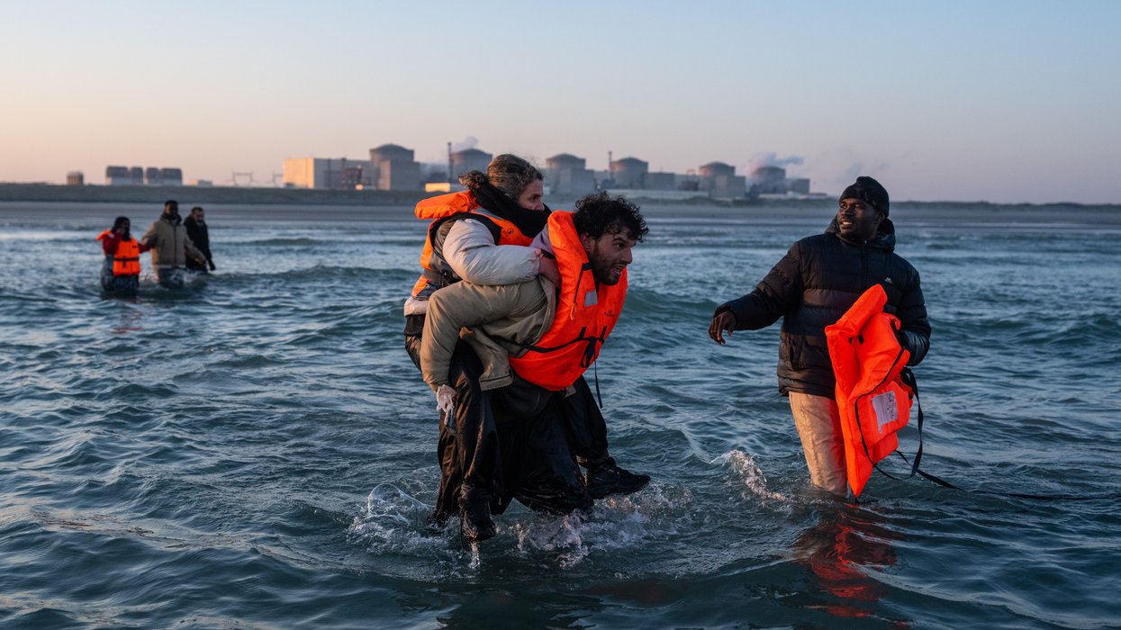 Migrants attempt to cross the Channel