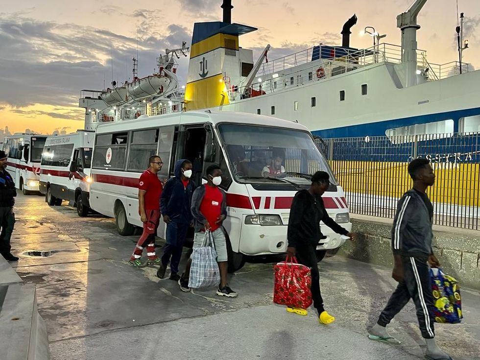 Migrants being returned