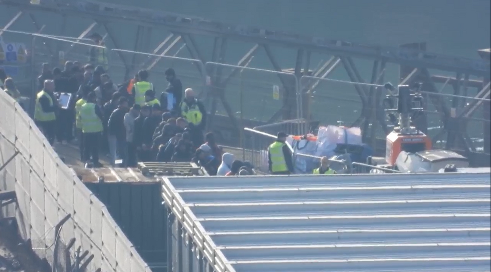 Migrants crossing Channel