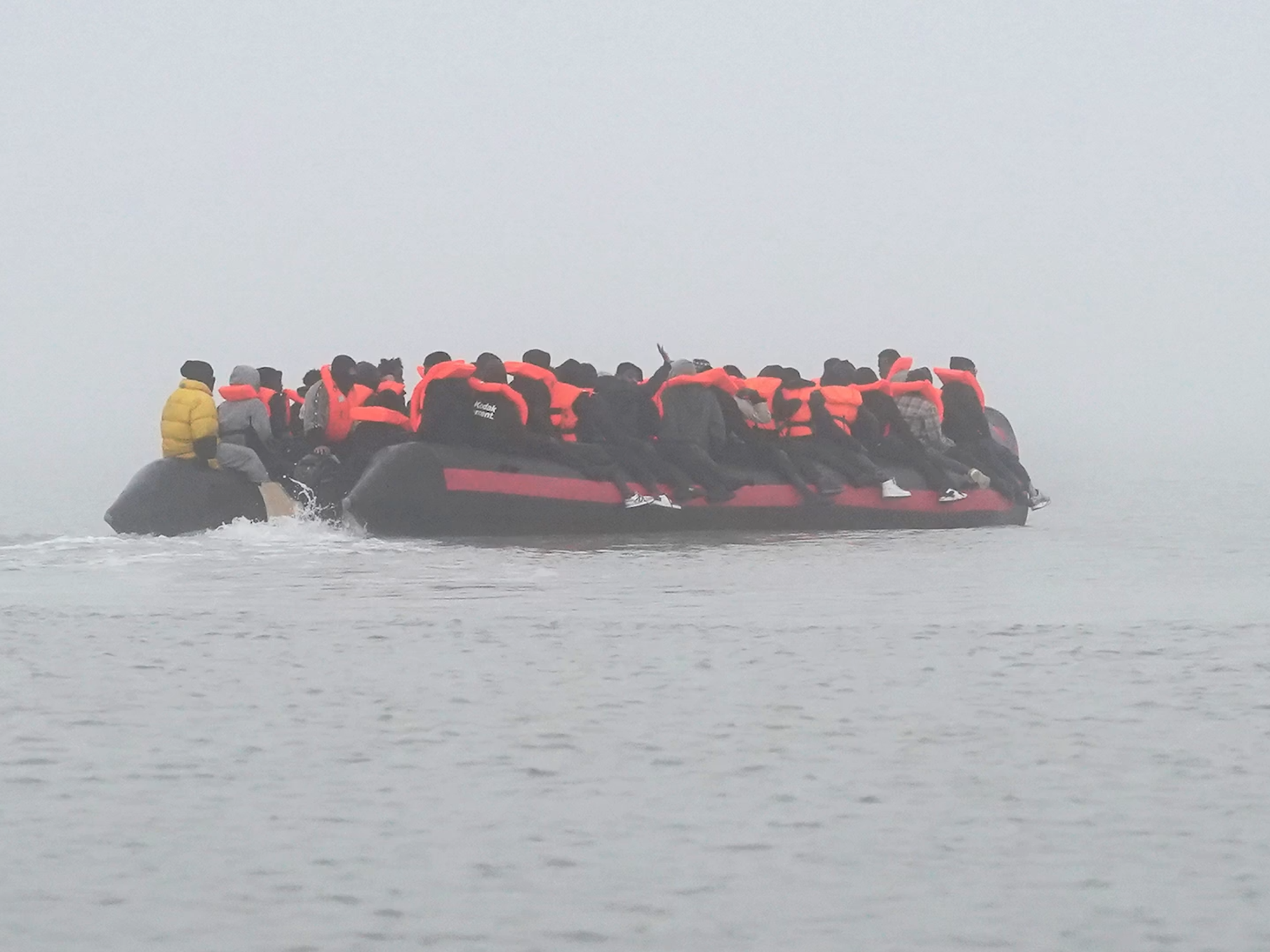Migrants crossing Channel