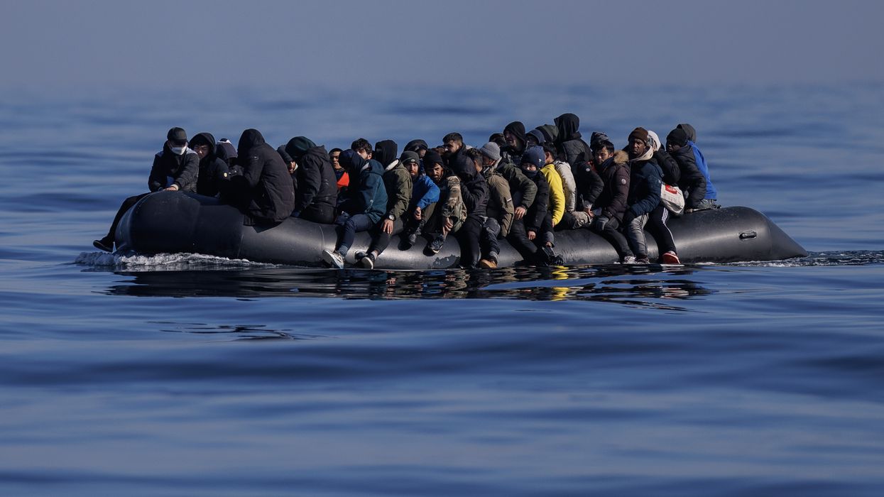 Migrants crossing the Channel
