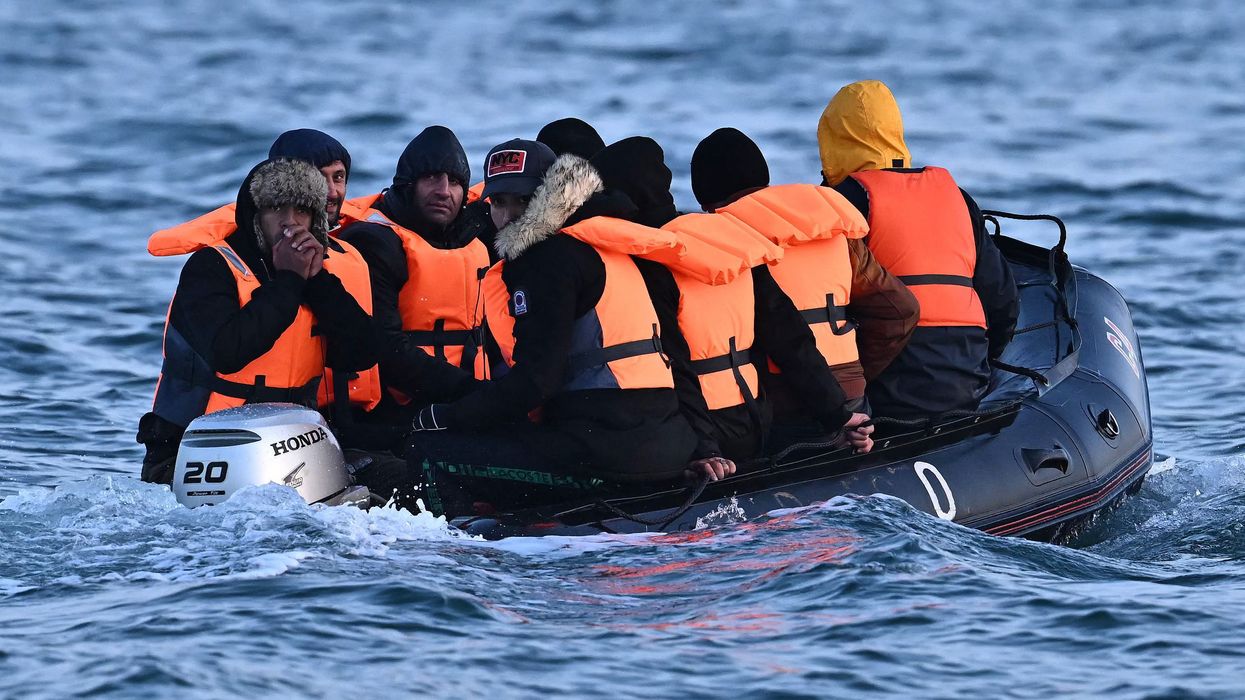 Migrants crossing the Channel