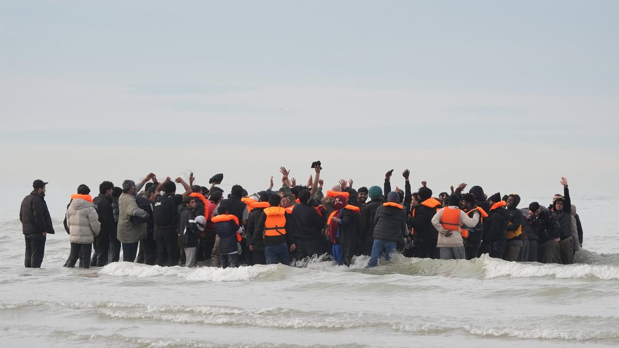 Migrants crossing the Channel