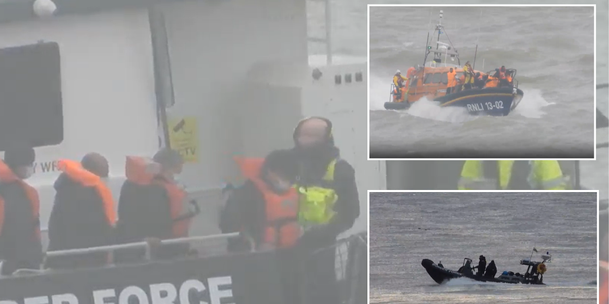 NextImg:Three suspected migrants 'recovered from English Channel' as fourth body 'spotted floating in sea'