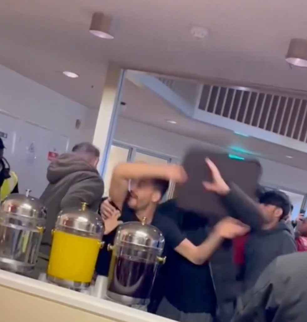 Migrants fighting in RAF Westfield