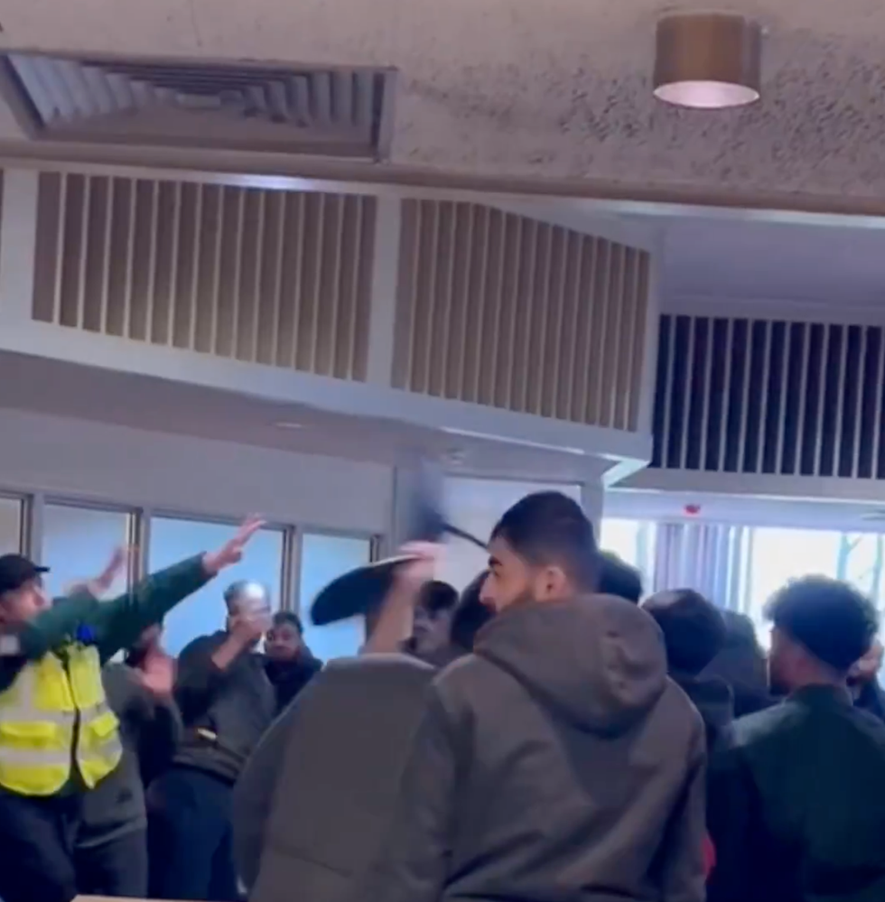 Migrants fighting in RAF Westfield