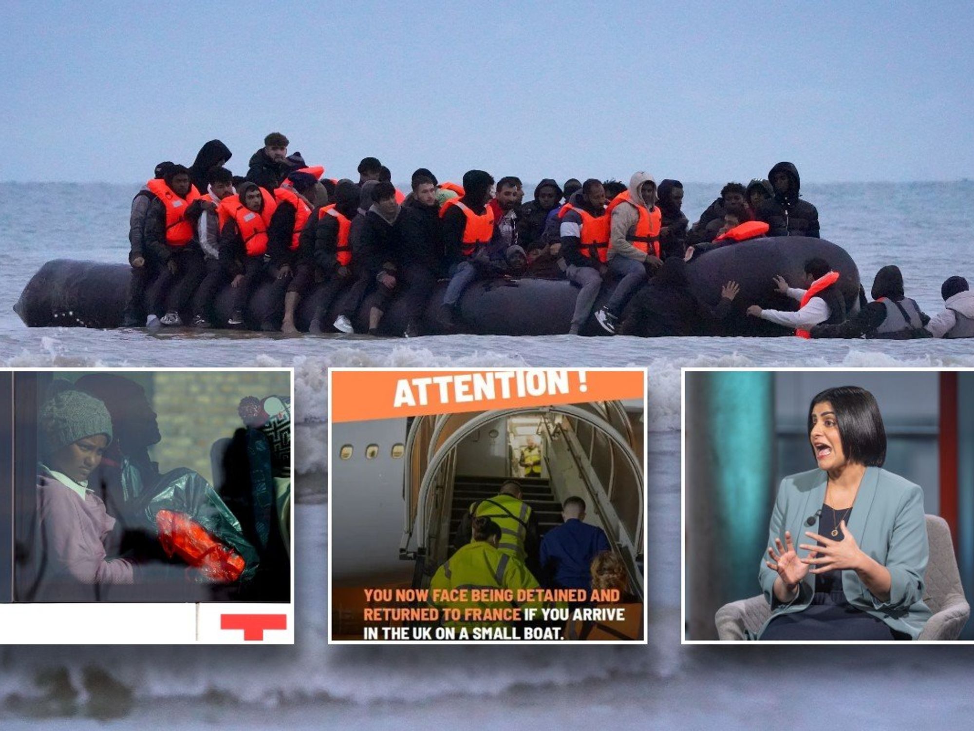 Migrants in Channel, Government ad and Shabana Mahmood
