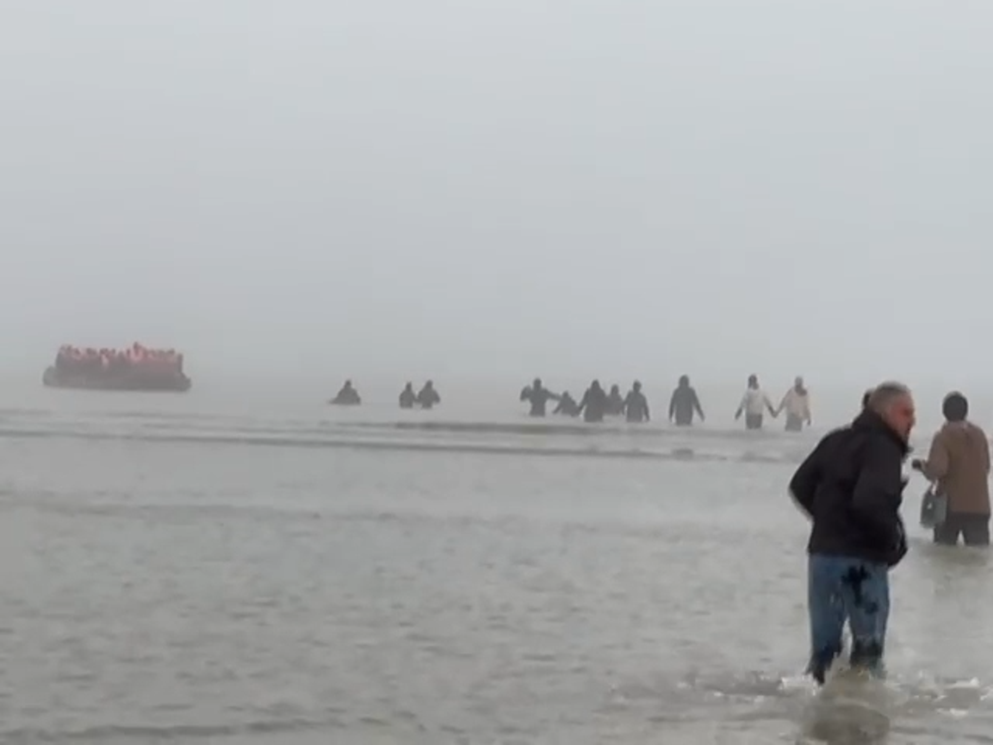 Migrants in northern France