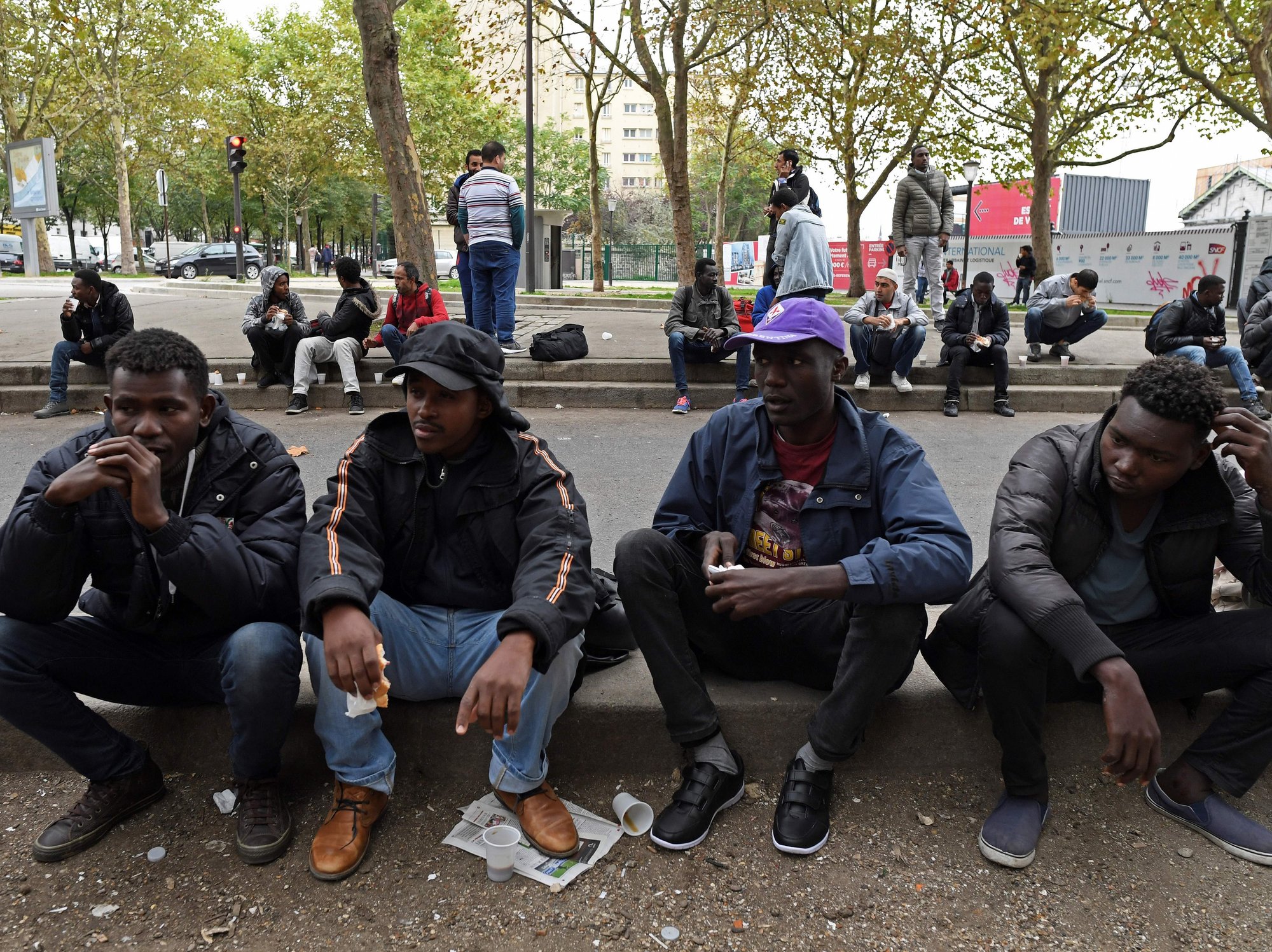 Migrants in Paris
