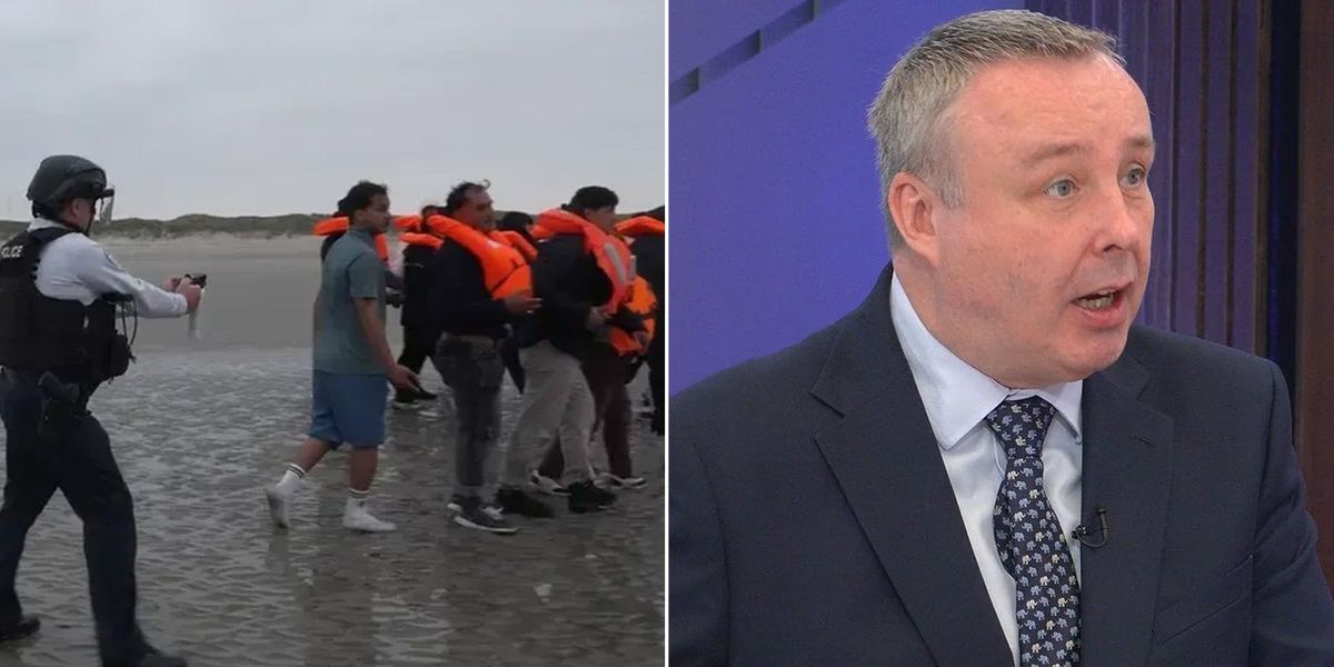 NextImg:Migrant crisis to hit grisly milestone ‘by tomorrow’ as GB News’s Mark White provides bleak forecast
