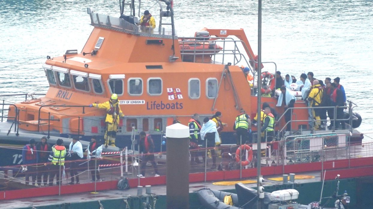 Migrants on a lifeboat