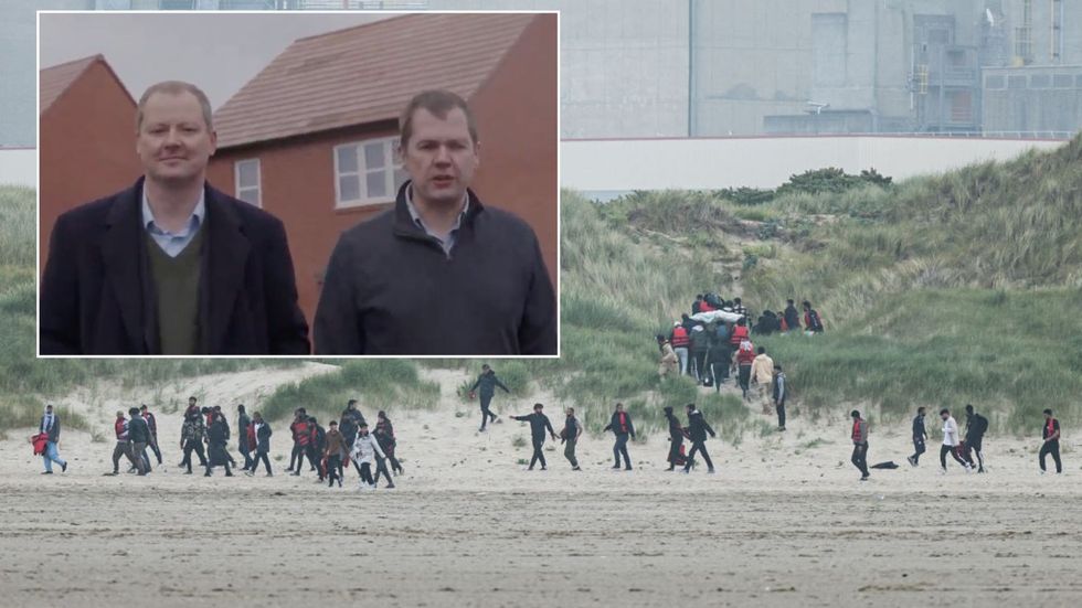 Migrants on UK beach/Robert Jenrick