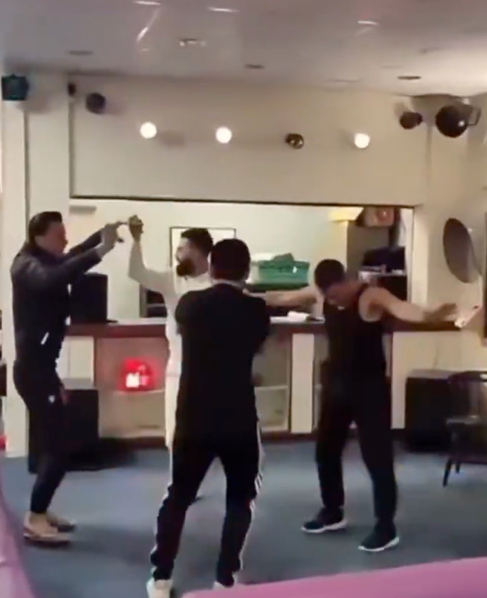 Migrants partying in RAF Westfield