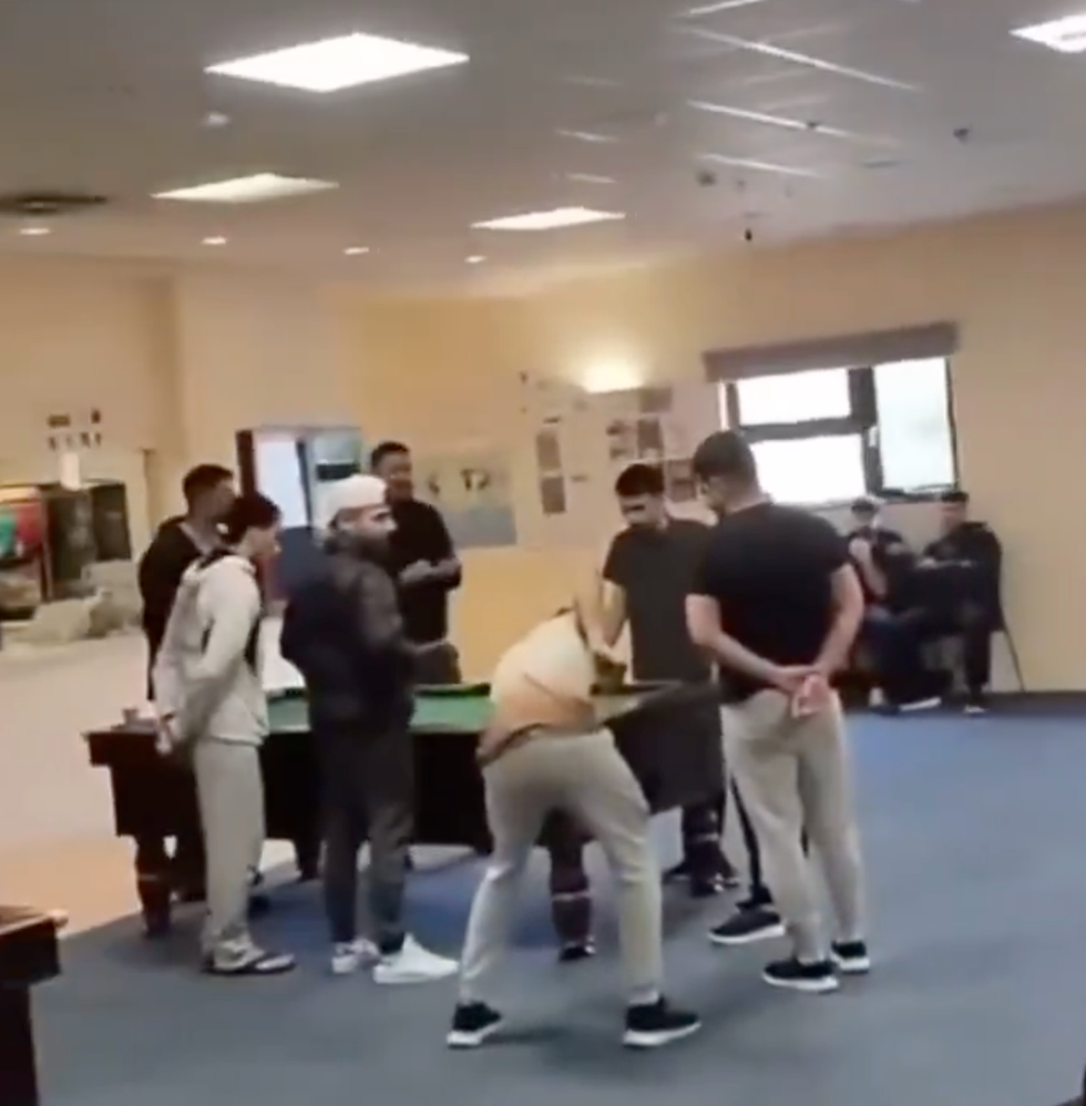 Migrants partying in RAF Westfield