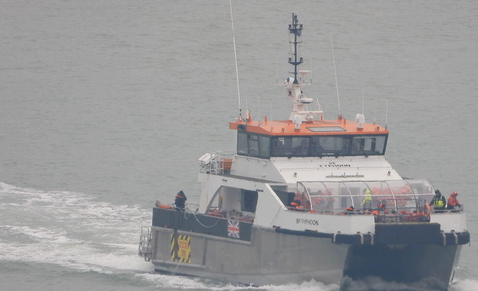Migrants rescued in the English Channel