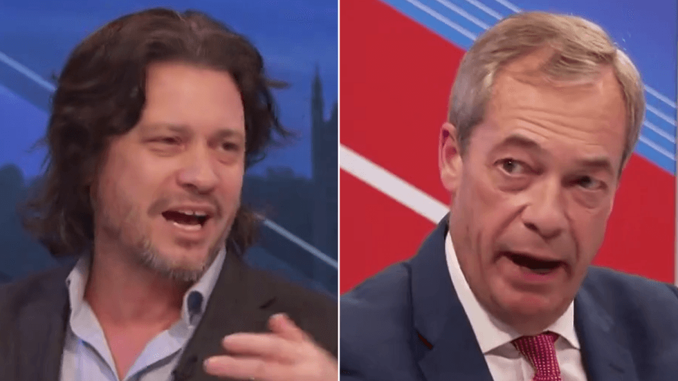Mike Galsworthy and Nigel Farage