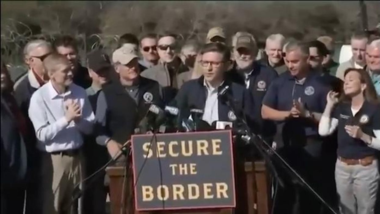 Speaker Mike Johnson lashes out at Biden’s border policy as illegal migrants flood in: ‘Heartbreaking and infuriating’