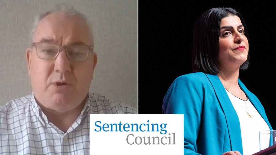 Mike Neville, Sentencing Council logo, Shabana Mahmood
