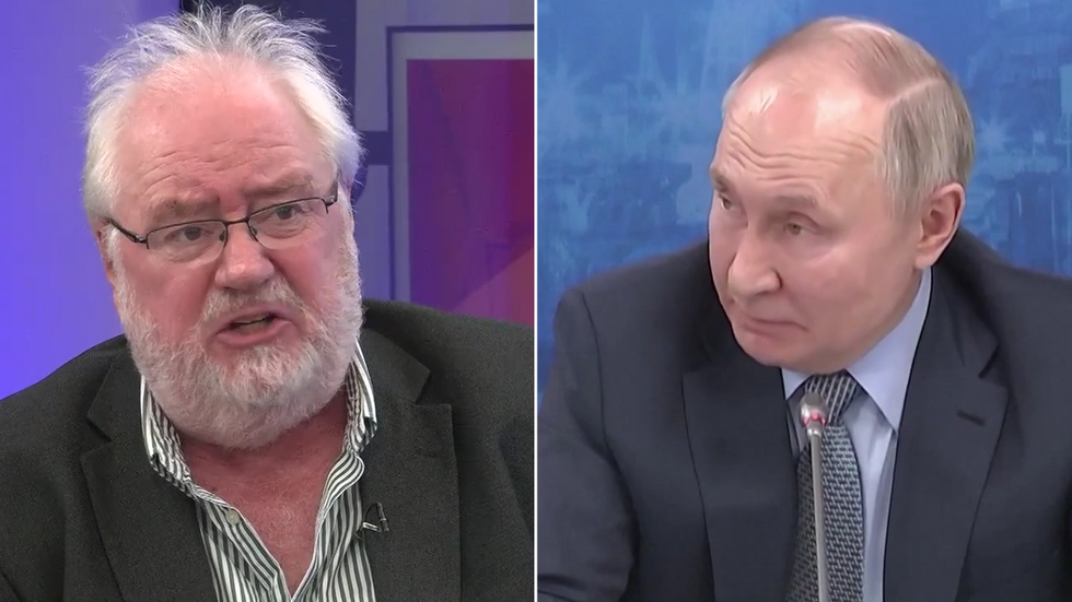 Mike Parry and Vladimir Putin