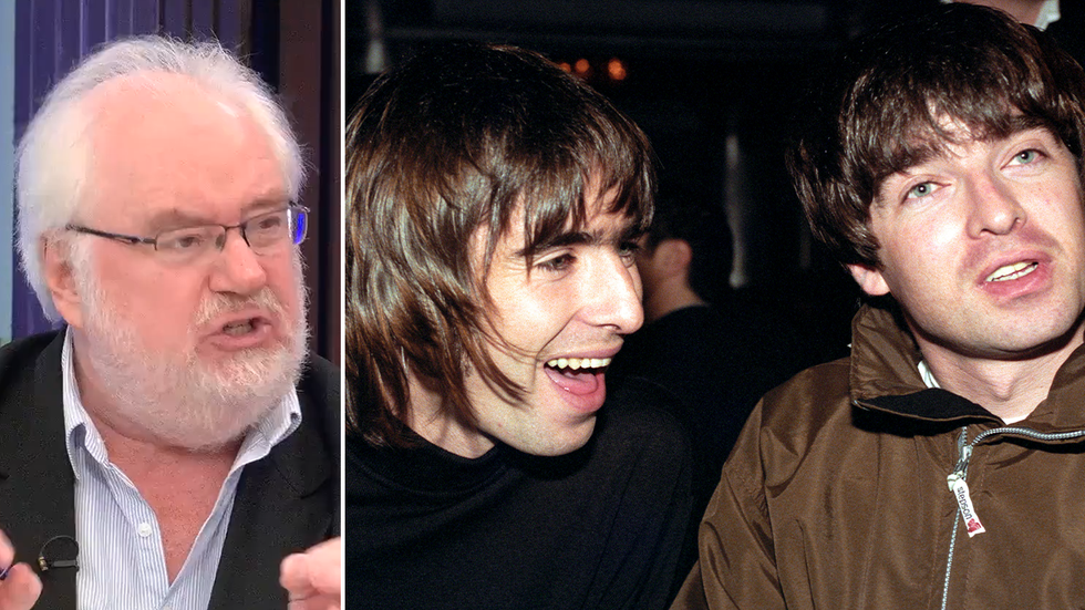 Mike Parry, Liam Gallagher and Noel Gallagher