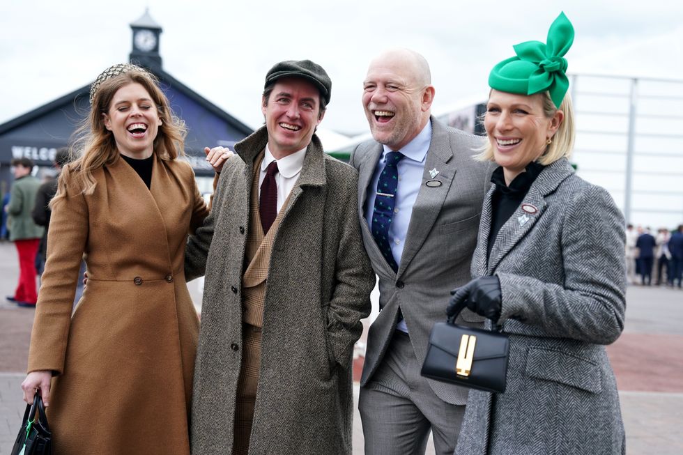 Mike Tindall and Zara Tindall with Princess Beatrice with husband Edoardo Mapelli Mozzi\u200b