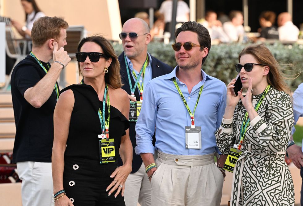 Mike Tindall, Edoardo Mapelli Mozzi and Princess Beatrice