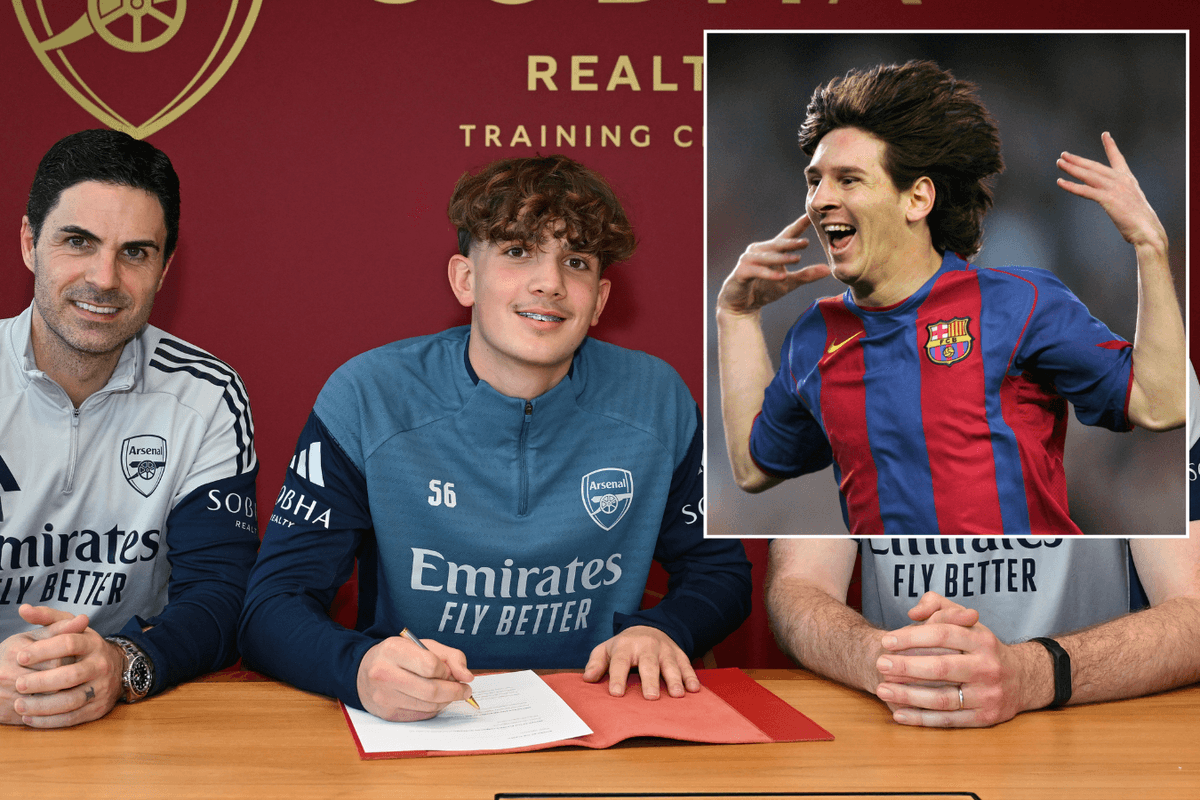 Mikel Arteta, Max Dowman and Lionel Messi