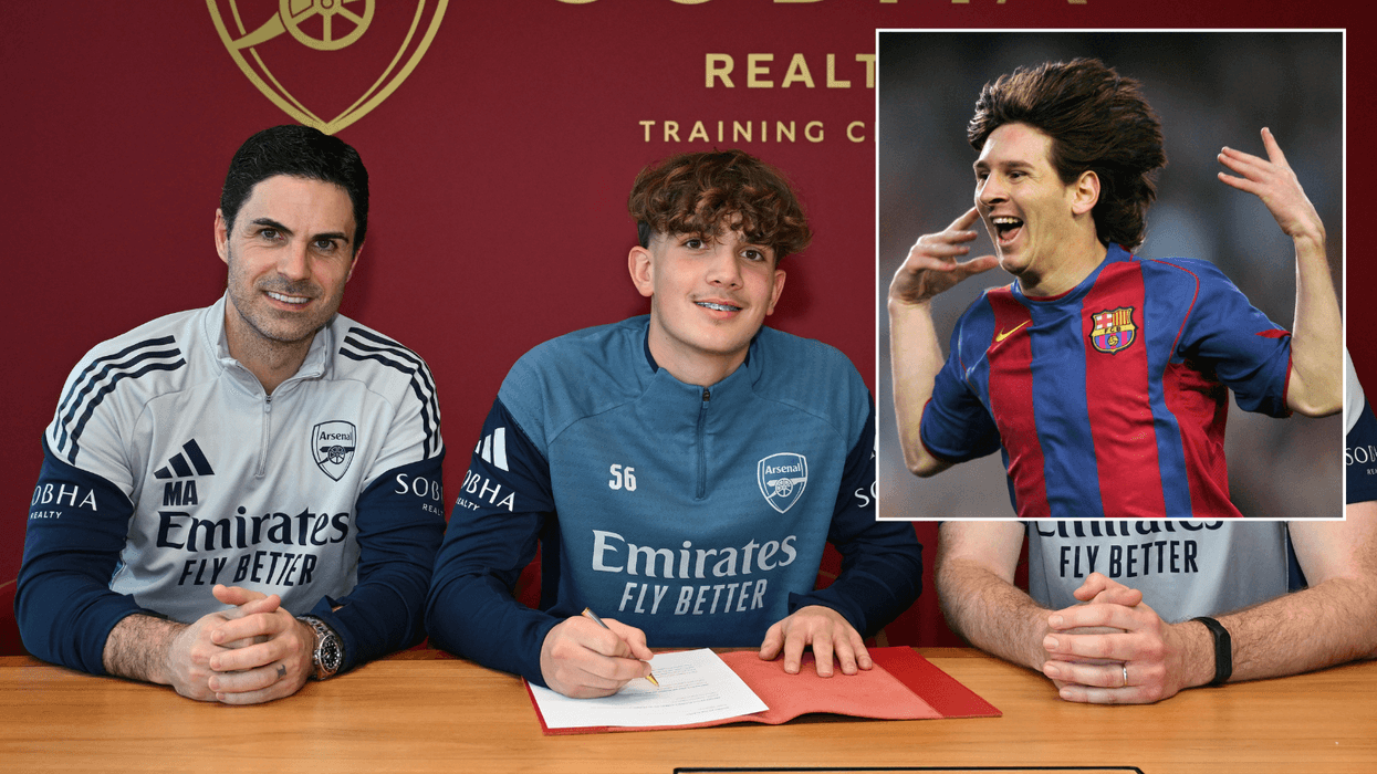 Mikel Arteta, Max Dowman and Lionel Messi