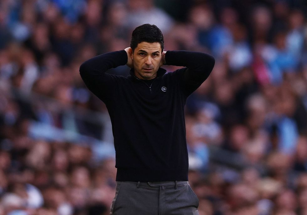 Mikel Arteta remained defiant after Arsenal's defeat at the Etihad with Man City closing in