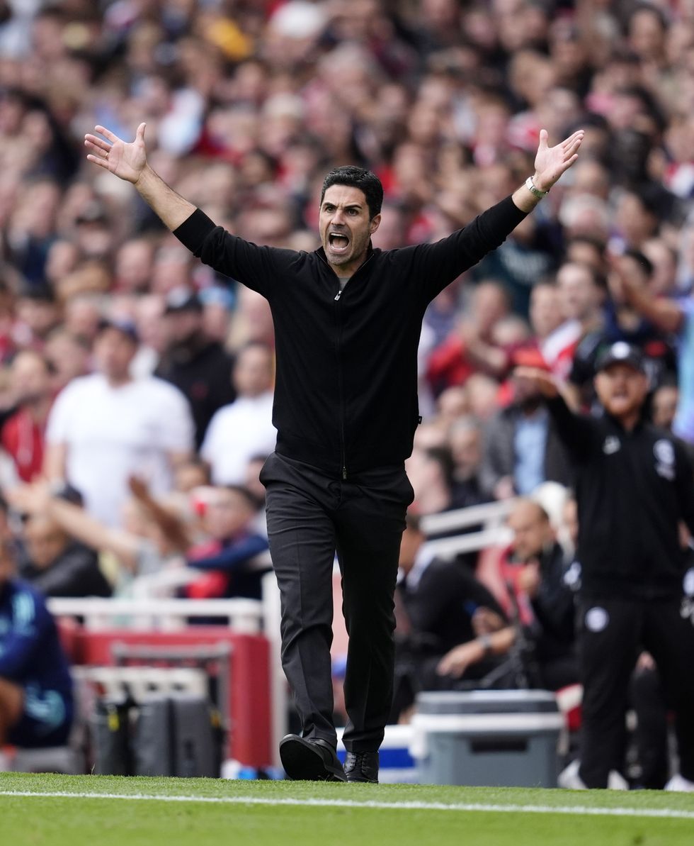 Mikel Arteta was not happy with the referee's decision\u200b