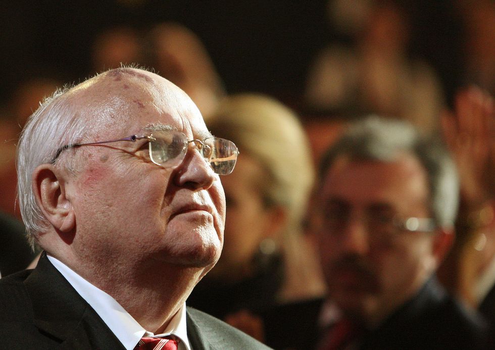 Mikhail Gorbachev attends a charity gala concert celebrating his 80th birthday at the Royal Albert Hall in west London.