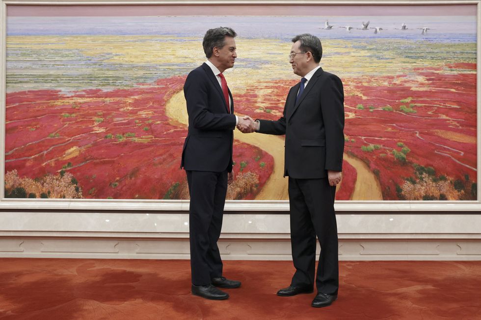 Miliband meets China's Vice Premier Ding Xuexiang