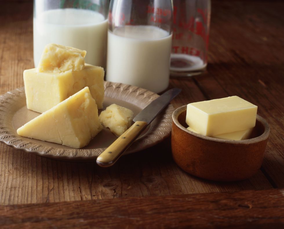 milk and cheese