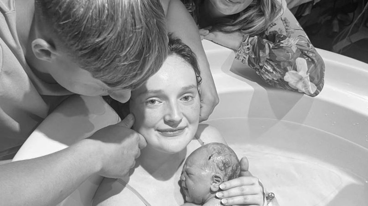 Millie Radford gives birth