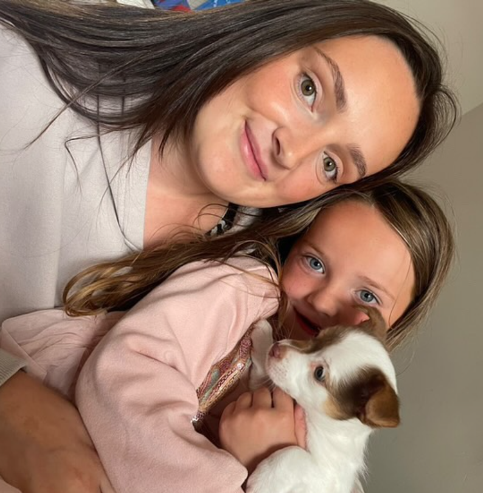 Millie Radford with daughter Ophelia