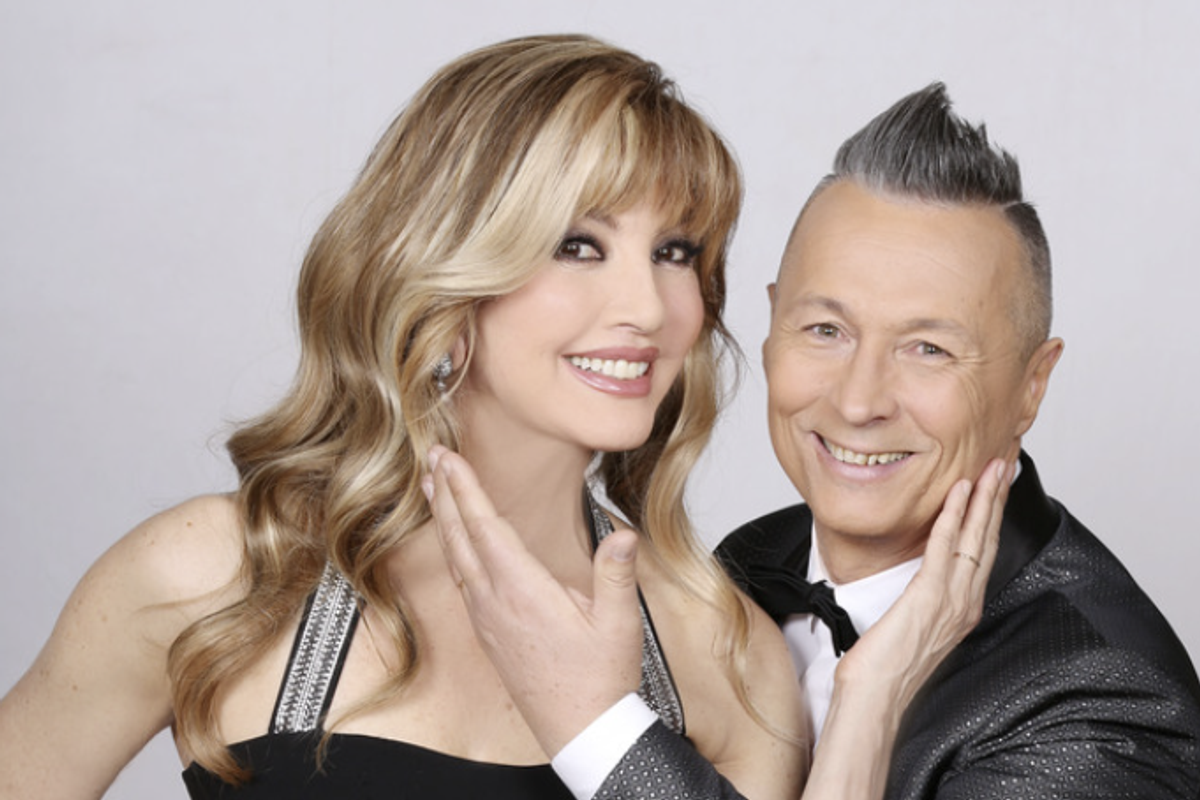 Milly Carlucci and Paolo Belli