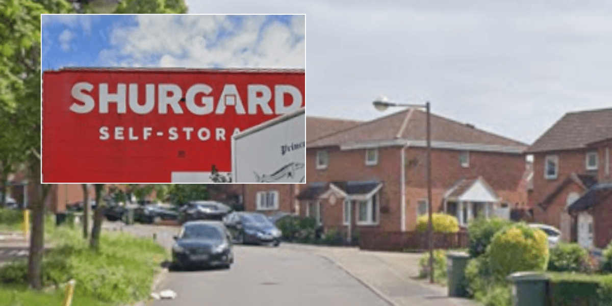Neighbour row erupts over ‘red monstrosity’ storage unit residents demand is torn down Neighbour row erupts over ‘red monstrosity’ storage unit residents demand is torn down