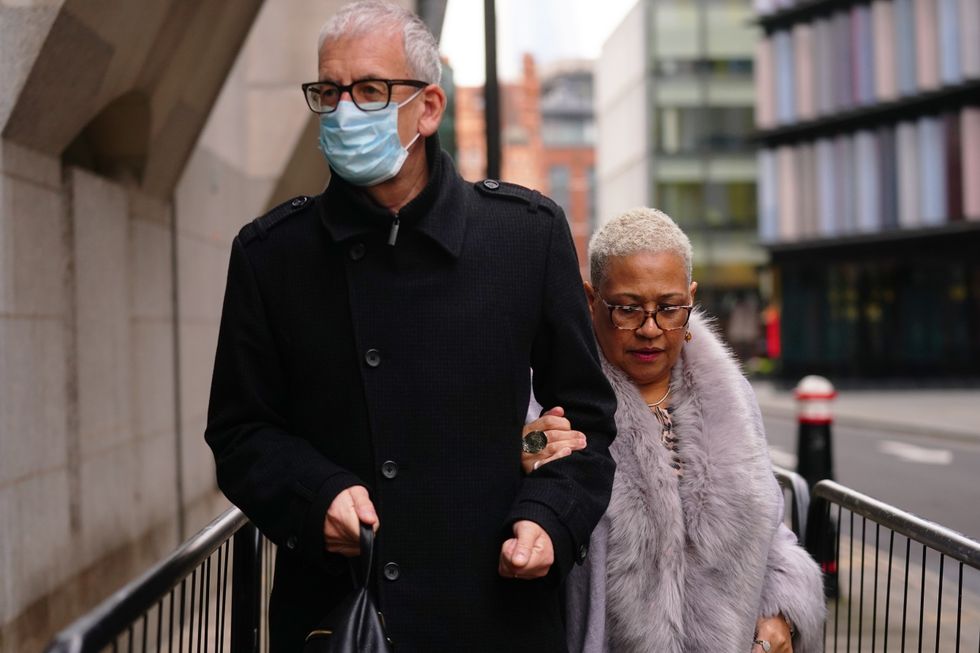 Mina Smallman, the mother of Nicole Smallman and Bibaa Henry, arriving at the Old Bailey, London ahead of the sentencing of Pc Deniz Jaffer and Pc Jamie Lewis after they pleaded guilty to misconduct in a public office. Picture date: Monday December 6, 2021.